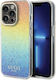 Guess Iml Faceted Mirror Disco Iridescent Umschlag Rückseite Kunststoff Mehrfarbig (iPhone 14 Pro)