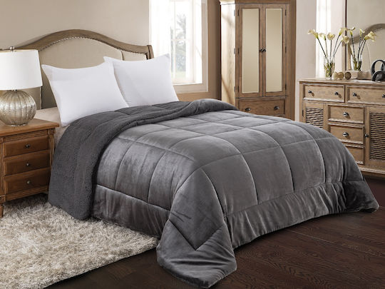Adam Home Duvet Cover Queen 220x240cm Athracite 260 GSMGsm