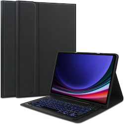 Tech-Protect Smartcase Flip Cover Silicone Black (Galaxy Tab S9 FE)