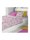 Dimcol Kids Cotton Pillowcase 50x70cm Pink