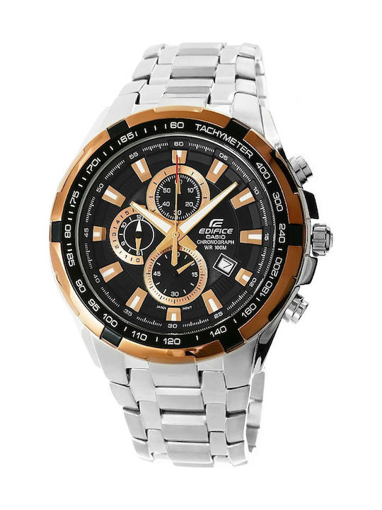 Casio Edifice Ανδρικό Ρολόι Μπαταρίας με Ασημί ...