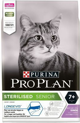 Pro Plan Pro Plan Dry Cat Food for Elderly Spayed Cats with Turkey 1.5kg