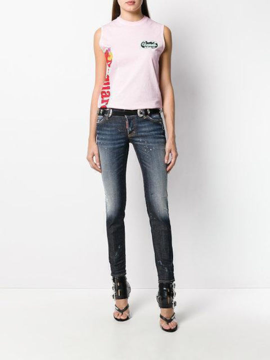 Dsquared2 Women's Blouse Sleeveless Pink