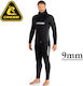 CressiSub Fisterra Divisible Wetsuit Shaved for Speargun Black 9mm