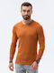 Ombre Herren Langarm-Pullover Camel