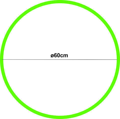 Reinhart Στεφάνι Ρυθμικής με Διάμετρο 60cm Πράσινο