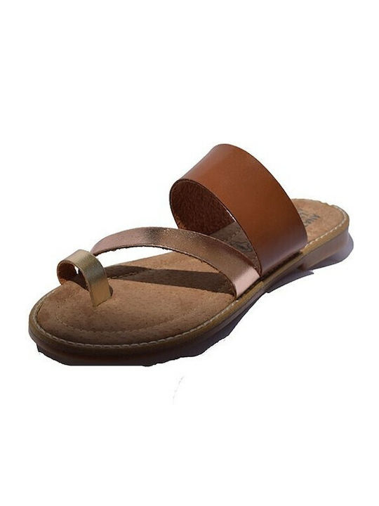 Lias Mouse Leather Women's Sandals Tabac Brown