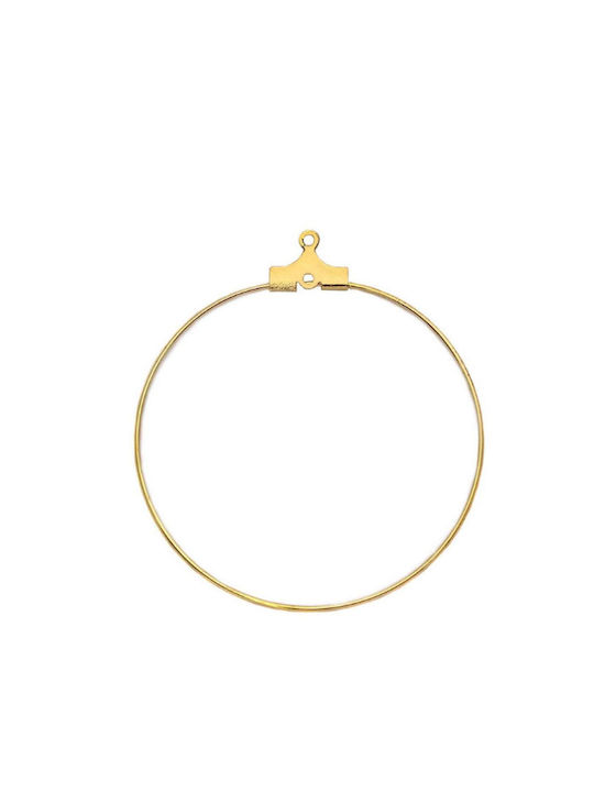 Earrings Hoops made of Steel Gold Plated