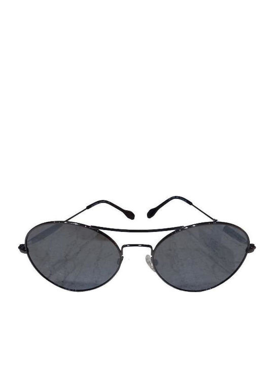 Gianfranco Ferre Unisex Sunglasses with Black Metal Frame and Black Lens 1066-3BZ