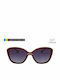 Gianfranco Ferre Women's Sunglasses with Burgundy Frame and Gray Gradient Lens BORDO 1118-3BE