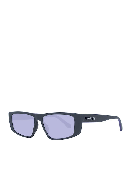 Gant Unisex Sunglasses with Black Plastic Frame and Purple Lens GA7209 02Y