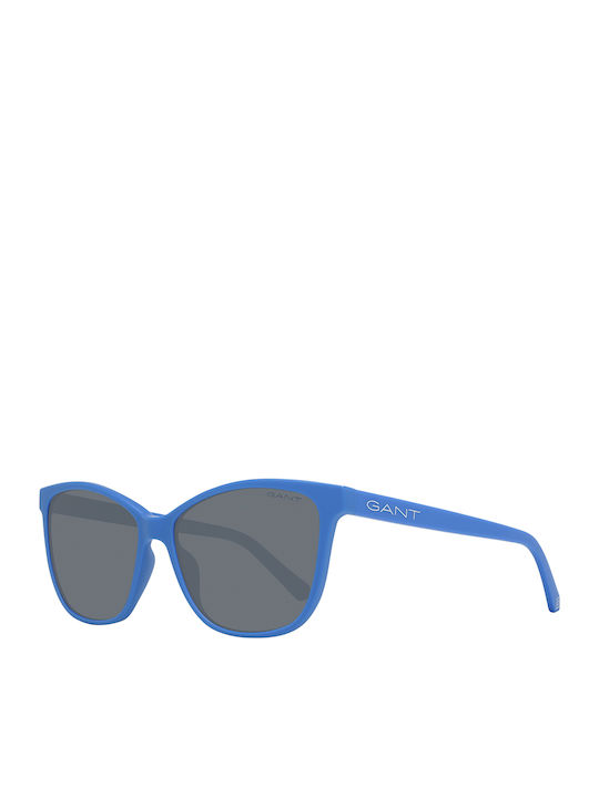 Gant Women's Sunglasses with Blue Plastic Frame and Gray Lens GA0884 91A