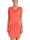 BCBG Maxazria Mini Kleid mit Rüschen Orange