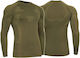 Brubeck Sweatshirt Militär in Khaki Farbe