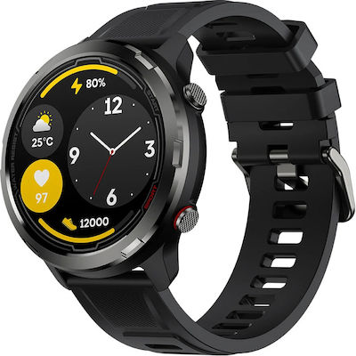 Zeblaze Stratos 2 Lite 47mm Waterproof Smartwatch with Heart Rate Monitor (Black)