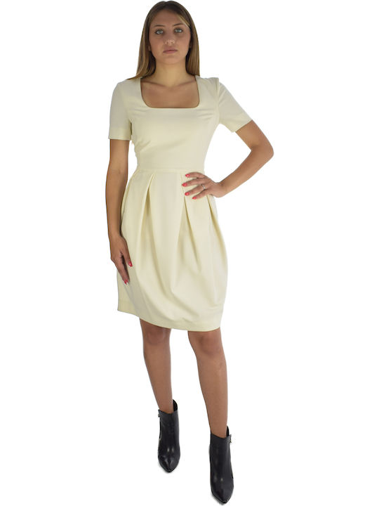 Armani Exchange Mini Dress Beige Chiaro
