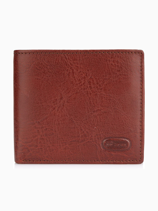 Leather Men's Wallet Classic Brown