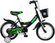 GoKidy 14" Kinder Fahrrad Stadt Schwarz
