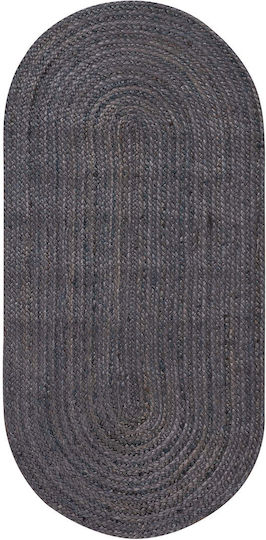 Silk Fashion 1752 Χαλί Διάδρομος Καλοκαιρινό από Γιούτα Dark Grey 70x160cm