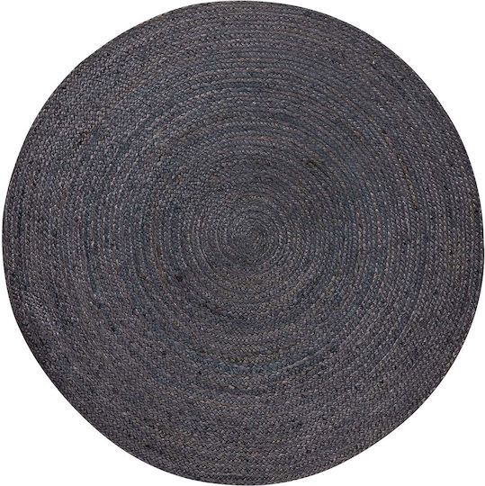 Silk Fashion 1755 Χαλί Ορθογώνιο Καλοκαιρινό από Γιούτα Dark Grey 200x200cm
