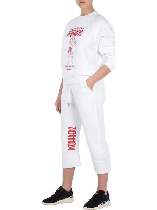 Damen Stoff Hose Weiß