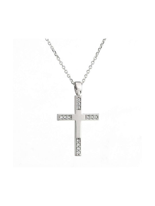 Goldsmith Women's White Gold Cross 14K