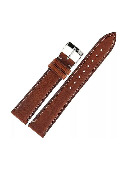 Morellato Δερμάτινο Λουράκι Καφέ 18mm