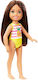 Barbie Club Chelsea Κούκλα Brunette with Pineapple Swimsuit για 3+ Ετών 14εκ.