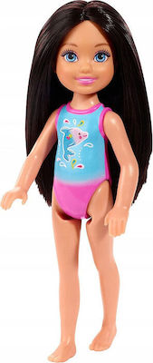 Barbie Κούκλα Dolphin Swimsuit για 3+ Ετών 14εκ.