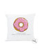 I-Total Sofa Cushion For Lover Donut White 30x30cm