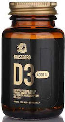 Grassberg Vitamin D3 for Immune System Boost & Bone Health 4000iu 90 caps