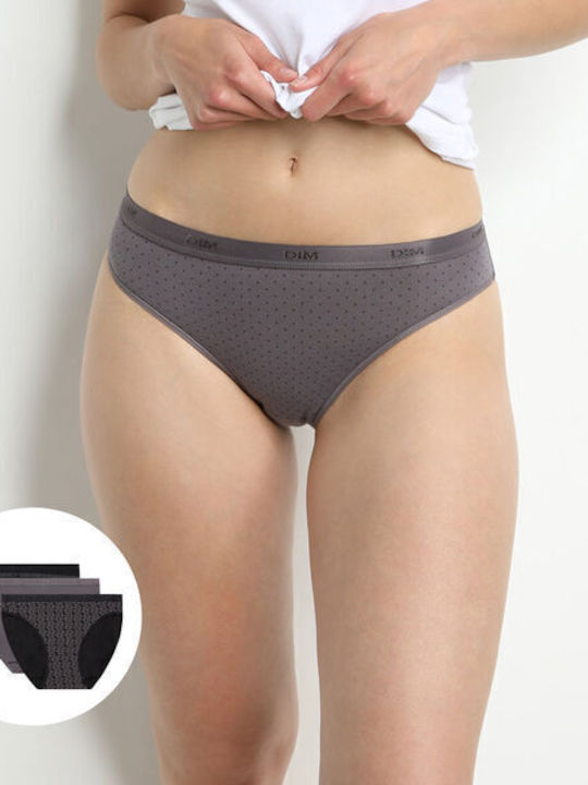Dim Les Pockets Βαμβακερά Γυναικεία Slip 3Pack ...