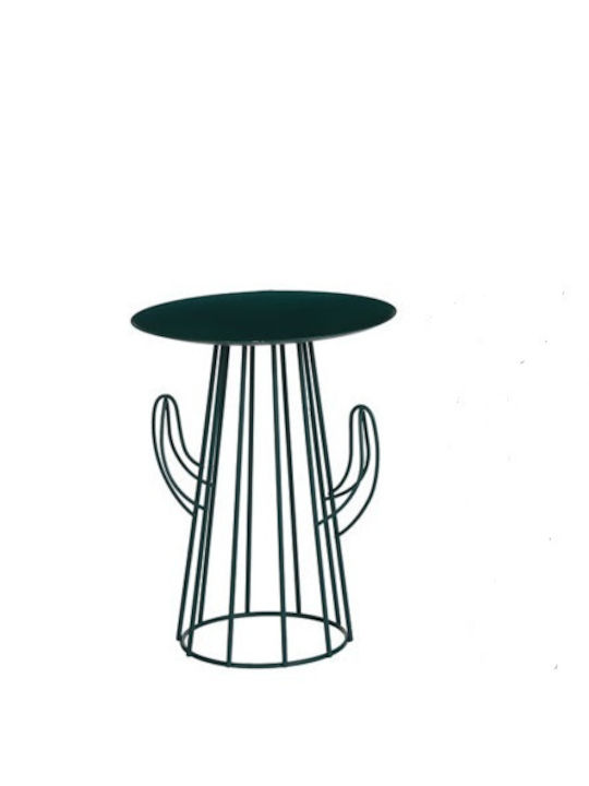 Atmosphera Candle Holder Metal in Green Color 21.5x27cm 1pcs