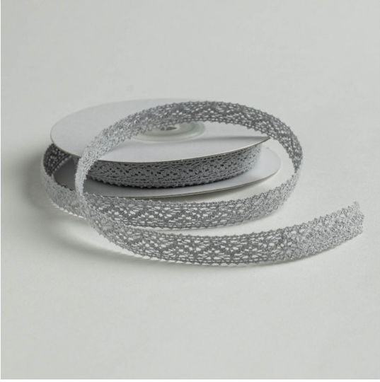Kyriacou Christmas Ribbon Gray 1000x1.2cm 1pc