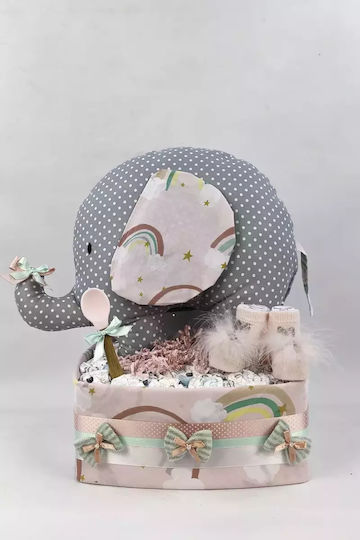 Dama Koupa Χειροποίητο Diaper Cake για Κορίτσι