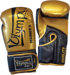 Olympus Sport Beginner Boxhandschuhe aus Kunstleder Gold