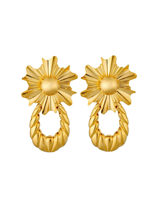 Kaleido Bennu Earrings(Gold) 24k Gold