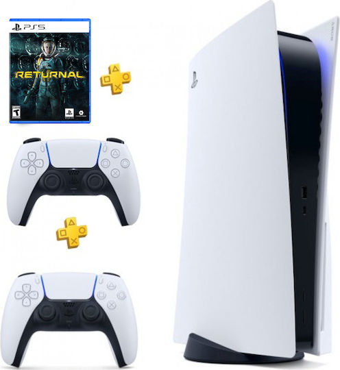Sony PlayStation 5 825GB & 2nd DualSense Controller White & Returnal