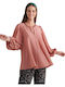 Damen Bluse Langärmelig Powder/Somone