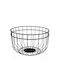 Versa Fruit Bowl Metallic Black 25.5x15x25.5cm