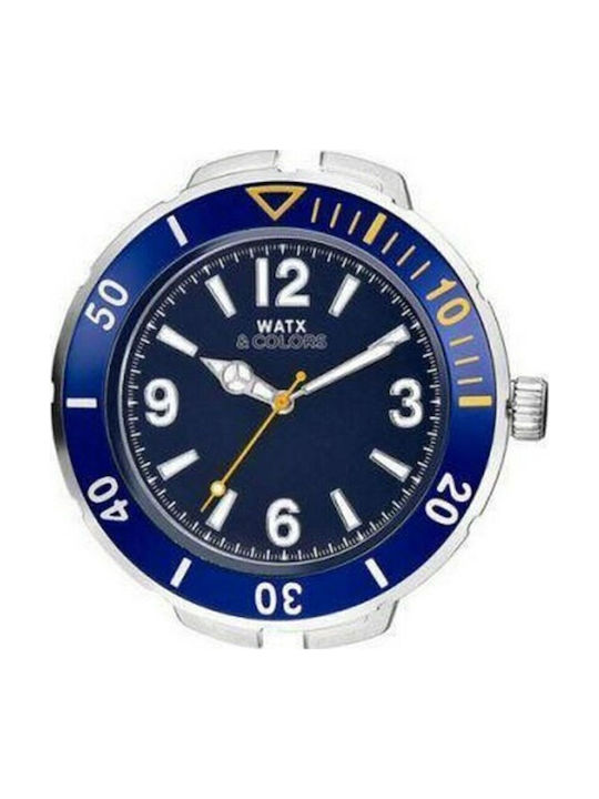 WATX & CO Ανδρικό Ρολόι 44mm Μπαταρίας με Καουτ...