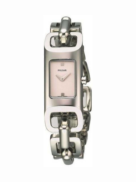 Pulsar Herrenuhr Batterie mit Silber Metallarmband