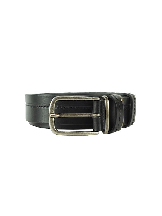 Bergman Men's Leather Belt Black