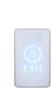 HSY Wall Push Exit Button White K6-W