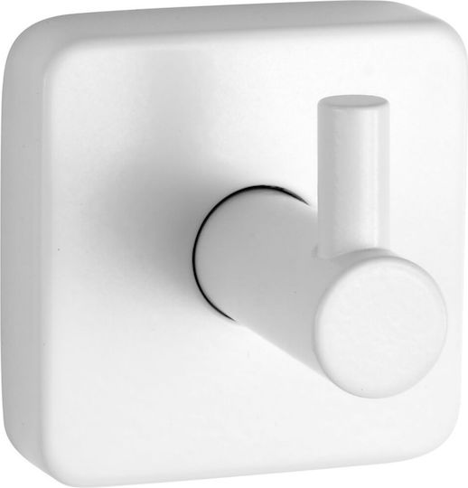 Kapitan Single Wall-Mounted Bathroom Hook ​5.5x5.5cm Inox White