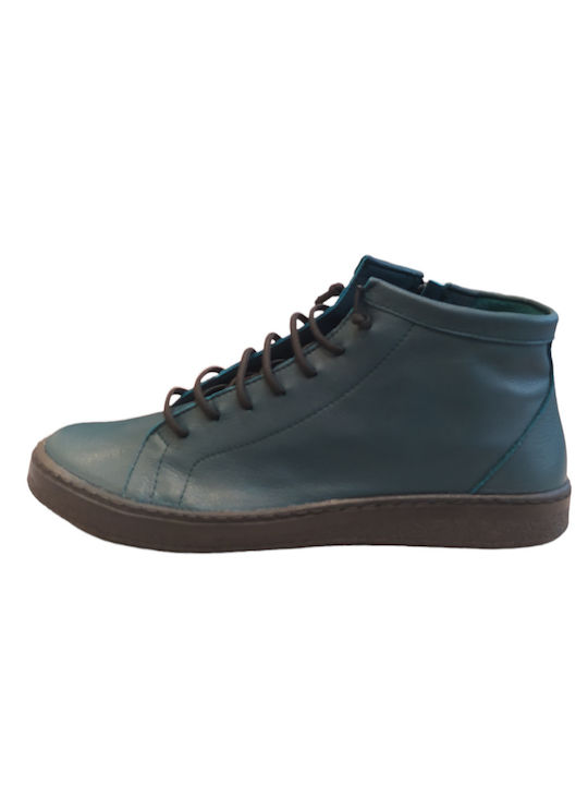 Chacal Leder Damen Knöchelstiefel Petrol Blue