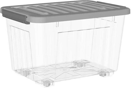 TnS Kunststoff Aufbewahrungsbox mit Deckel Transparent 62x45.5x39.5cm 1Stück