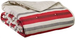 Vivaraise Eden Pat Runner Hotelului Single L240xl90cm. Roșu