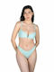 Set Bikini Oberteil-Stil & Brasilien Farbe Pistazie