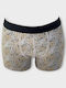 Herren Boxershorts Schwarz mit Mustern 1Packung